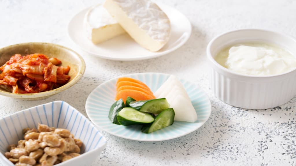 キムチ、チーズ、納豆、ぬか漬け、ヨーグルトなどの発酵食品