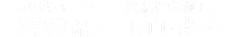 SNS投稿キャンペーンに参加してGETしよう！