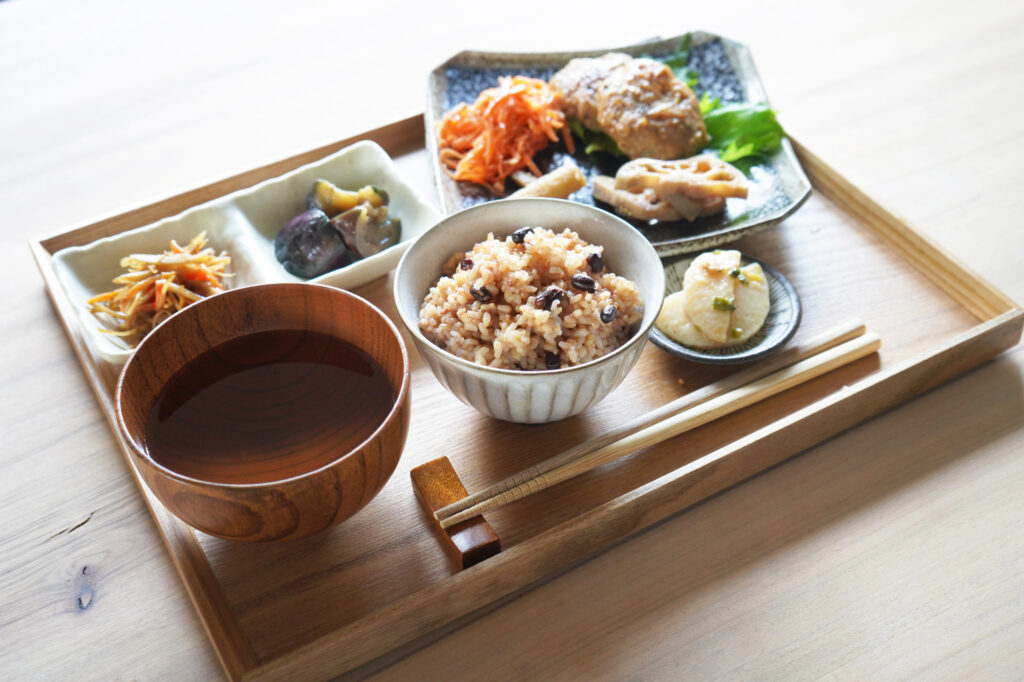 雑穀米の和食