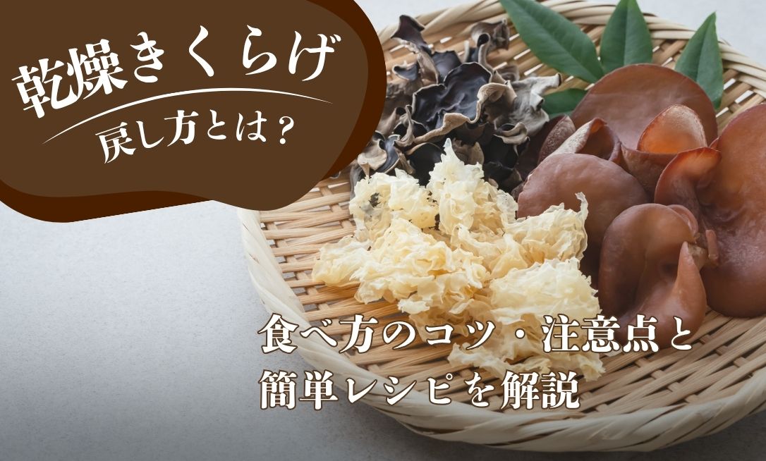 乾燥きくらげの戻し方とは？食べ方のコツ・注意点と簡単レシピを解説