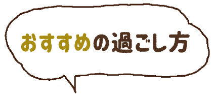 おすすめの過ごし方