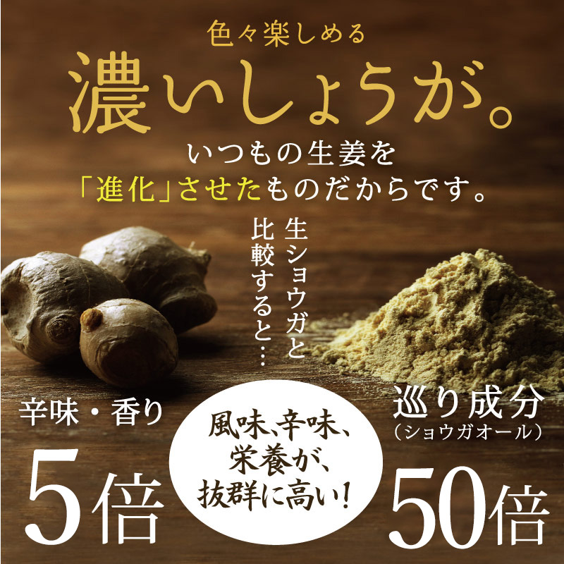 みらいのしょうが 70g【黄金生姜粉末】