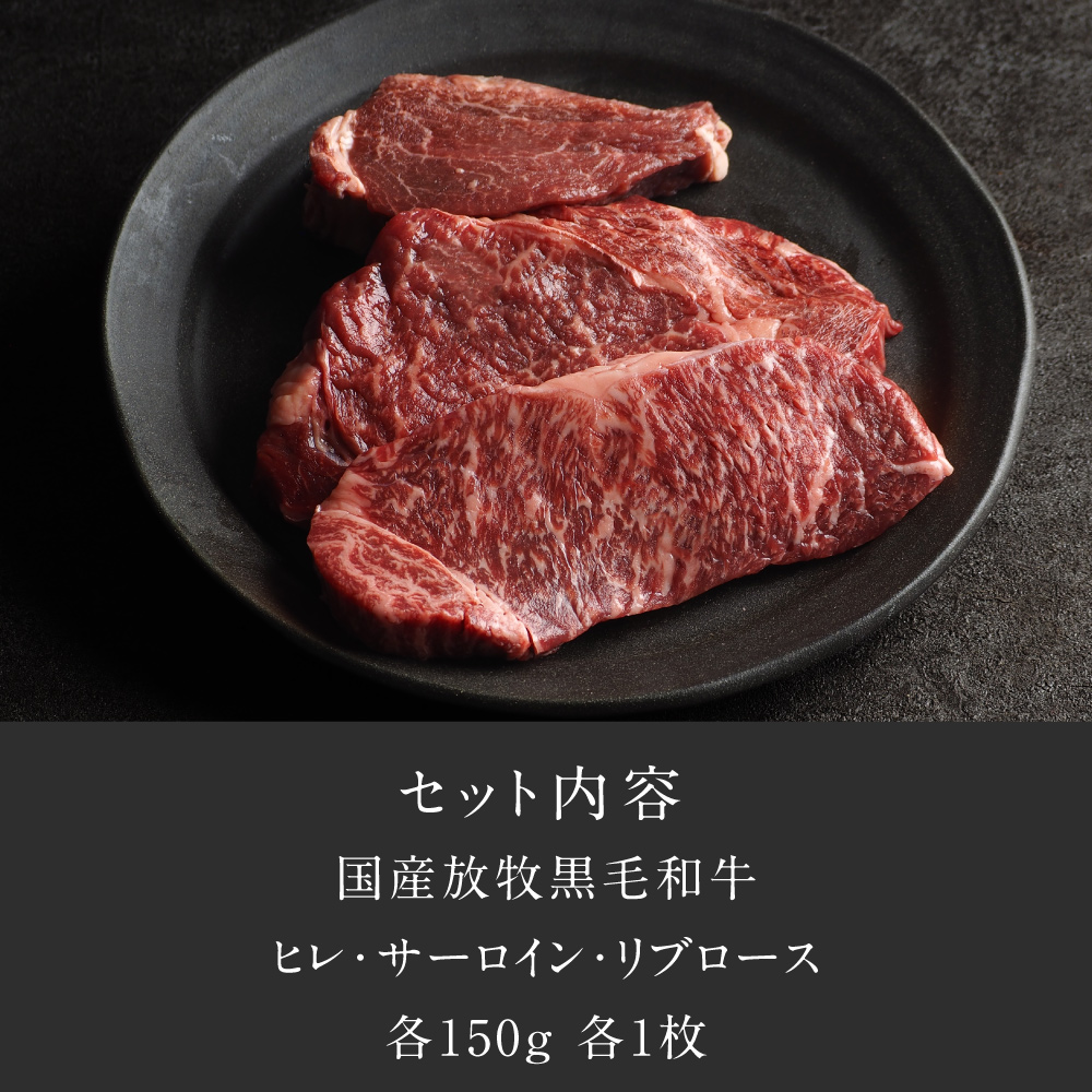 Dr.Beef ステーキ3種セット 合計450gサムネイル01