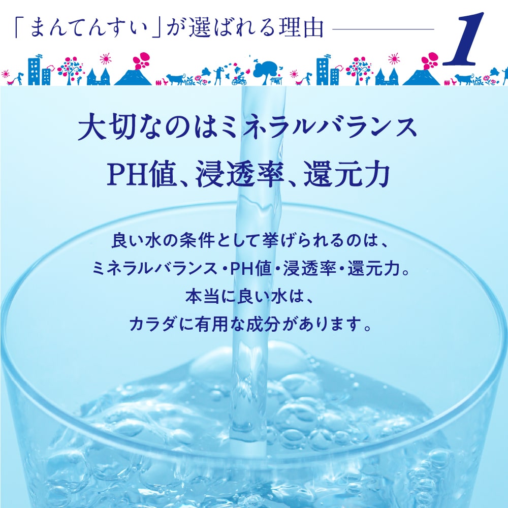 ミネラルウォーター 2L×6本 2リットル 天然水 送料無料 温泉水 軟水 まん