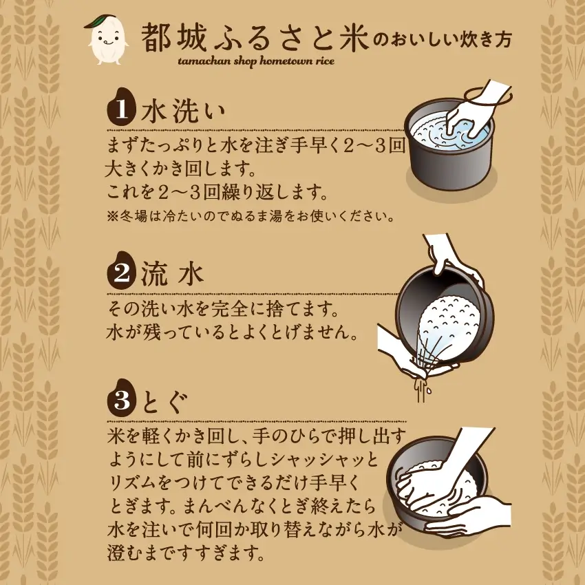 都城ふるさと米(ひのひかり)精白米300g(2合)サムネイル01