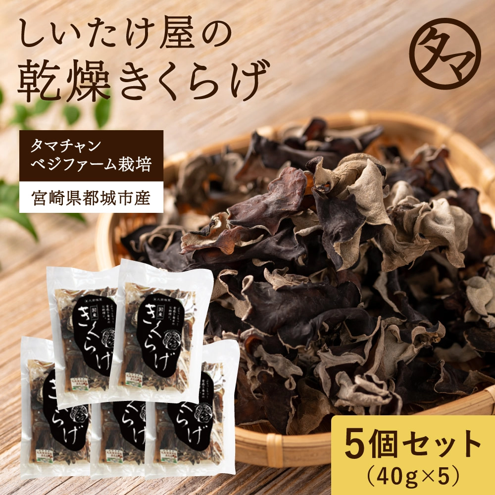 黒乾燥きくらげ40g×5袋 タマチャンショップ  公式オンラインストア｜タマチャンショップは毎日の食事で体の中から健康・美容・ダイエットを目指す方への自然食品ショップ » 黒乾燥きくらげ40g×5袋