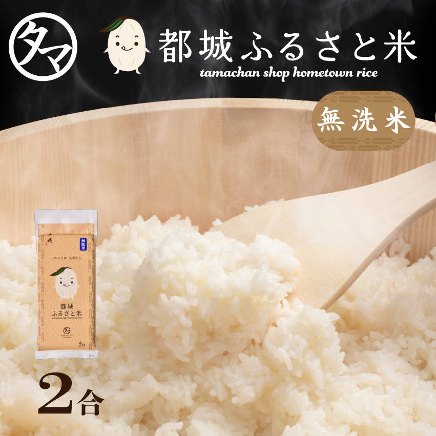都城ふるさと米（ひのひかり）無洗米300g(2合) | タマチャン