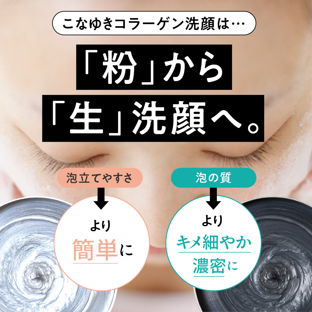 こなゆきコラーゲン洗顔（朝泡・夜泡）サムネイル01