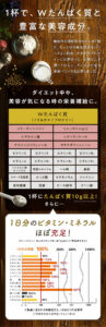 1杯で、Wたんぱく質と豊富な美容成分。