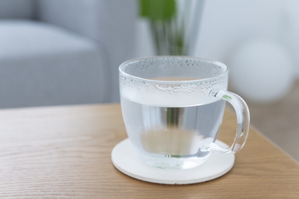 注がれた白湯