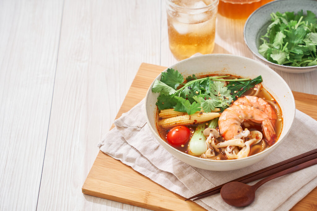 机にある麻辣湯