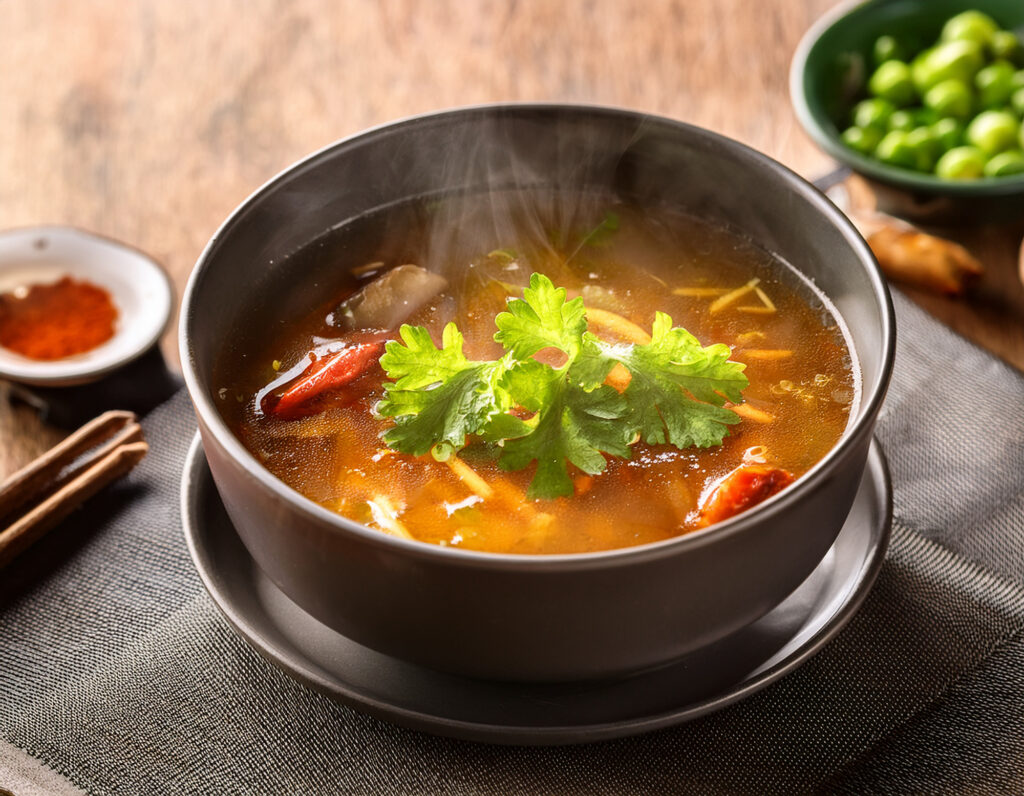 辛そうな麻辣湯