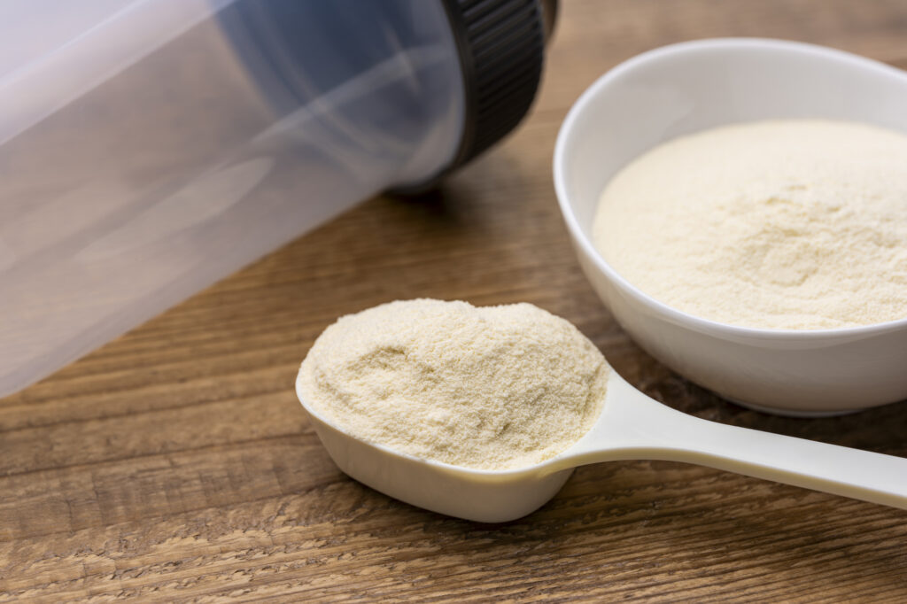 スプーンですくったプロテイン