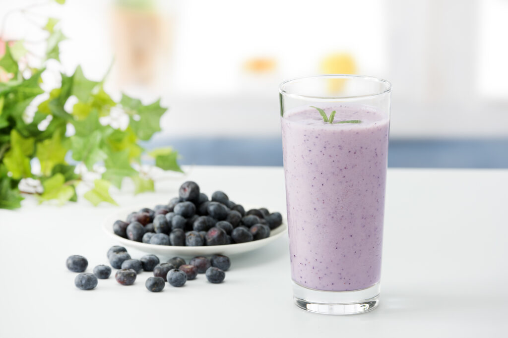 ブルーベリーのスムージー