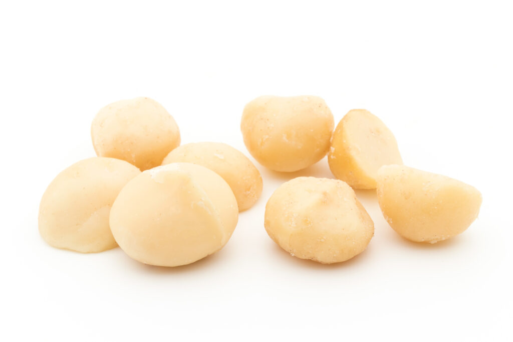 殻なしのマカダミアナッツ