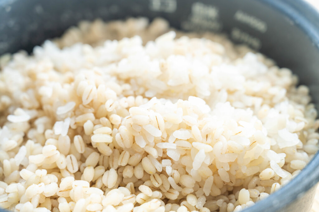 炊きたてのもち麦