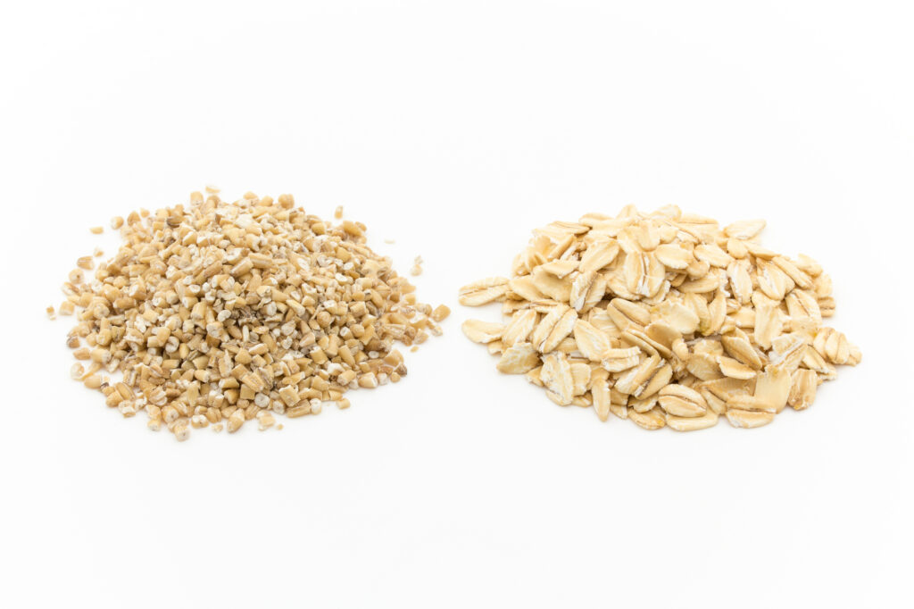 スティールカットオーツとロールドオーツ