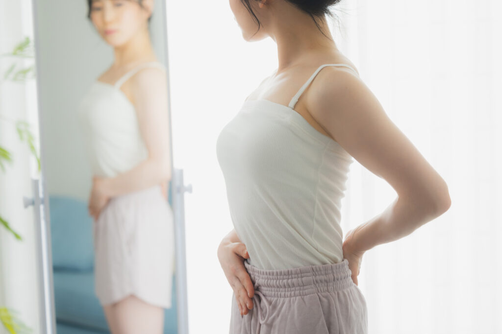 体型を気にする女性
