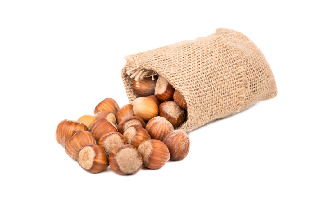 ヘーゼルナッツと袋