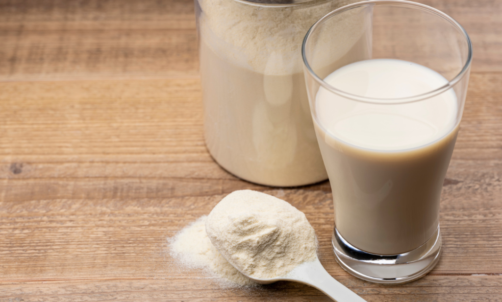 粉末と液体のプロテイン