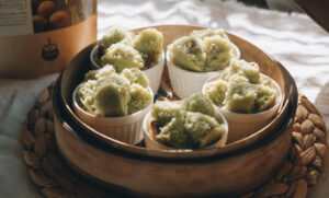 栄養満点の朝食やおやつに『母なるスムージー』でつくる蒸篭蒸しパン