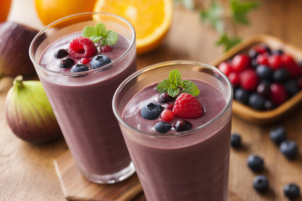 アサイーとベリーのスムージー