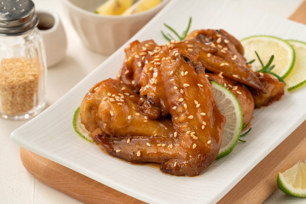 はちみつを使った鶏手羽先の煮込み