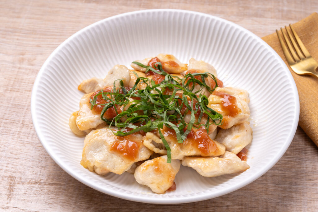 梅肉をソースとして使ったメニュー