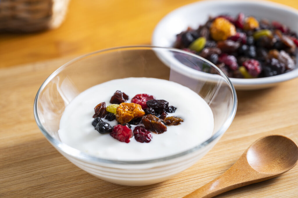 ドライフルーツヨーグルト