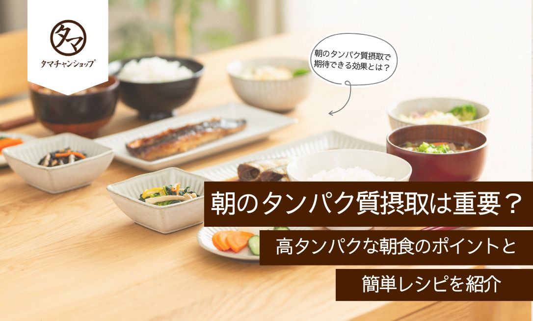 朝のタンパク質摂取は重要？高タンパクな朝食のポイントと簡単レシピを紹介